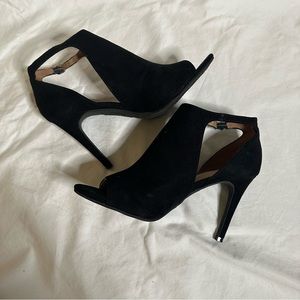 Christian Siriano Suede Cutout Booties